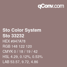 カラーコード: Sto Color System - Sto 33232 | qconv.com