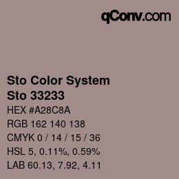 カラーコード: Sto Color System - Sto 33233 | qconv.com