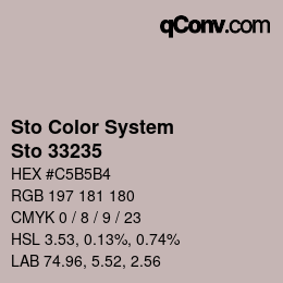 Farbcode: Sto Color System - Sto 33235 | qconv.com