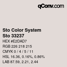 Farbcode: Sto Color System - Sto 33237 | qconv.com