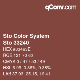 Color code: Sto Color System - Sto 33240 | qconv.com