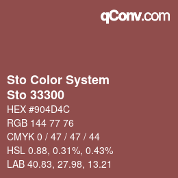 Color code: Sto Color System - Sto 33300 | qconv.com