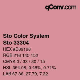 Color code: Sto Color System - Sto 33304 | qconv.com