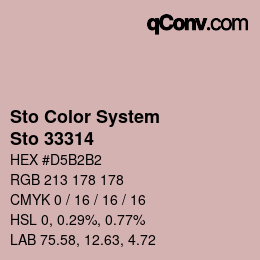 Color code: Sto Color System - Sto 33314 | qconv.com