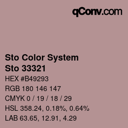 Color code: Sto Color System - Sto 33321 | qconv.com