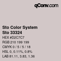 Color code: Sto Color System - Sto 33324 | qconv.com