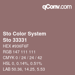 Farbcode: Sto Color System - Sto 33331 | qconv.com
