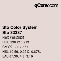 Código de color: Sto Color System - Sto 33337 | qconv.com