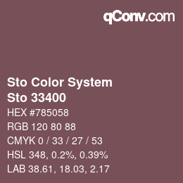 カラーコード: Sto Color System - Sto 33400 | qconv.com