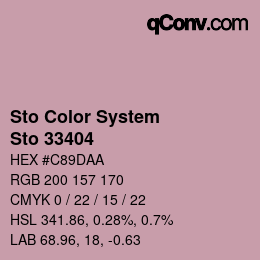 Color code: Sto Color System - Sto 33404 | qconv.com