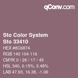 Farbcode: Sto Color System - Sto 33410 | qconv.com