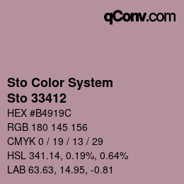 Farbcode: Sto Color System - Sto 33412 | qconv.com