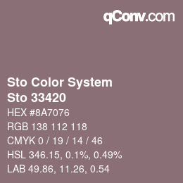 Farbcode: Sto Color System - Sto 33420 | qconv.com