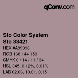 Farbcode: Sto Color System - Sto 33421 | qconv.com