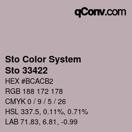 Farbcode: Sto Color System - Sto 33422 | qconv.com