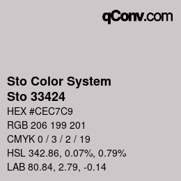 カラーコード: Sto Color System - Sto 33424 | qconv.com