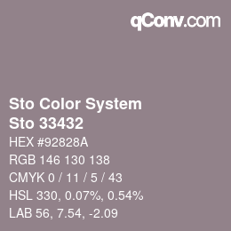 Color code: Sto Color System - Sto 33432 | qconv.com