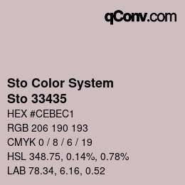 Farbcode: Sto Color System - Sto 33435 | qconv.com