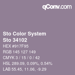 カラーコード: Sto Color System - Sto 34102 | qconv.com