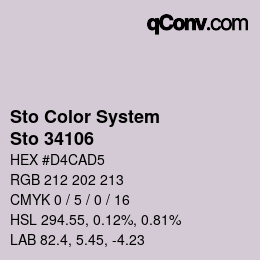 カラーコード: Sto Color System - Sto 34106 | qconv.com