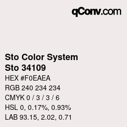 Color code: Sto Color System - Sto 34109 | qconv.com
