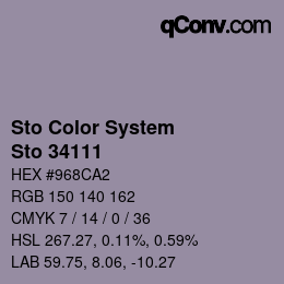 Color code: Sto Color System - Sto 34111 | qconv.com