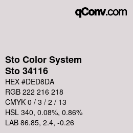 Código de color: Sto Color System - Sto 34116 | qconv.com