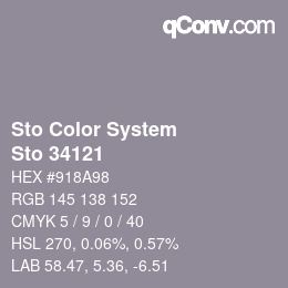 Farbcode: Sto Color System - Sto 34121 | qconv.com