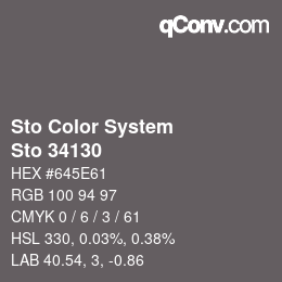 カラーコード: Sto Color System - Sto 34130 | qconv.com