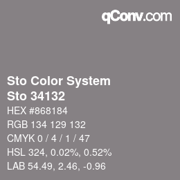 カラーコード: Sto Color System - Sto 34132 | qconv.com
