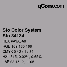 Color code: Sto Color System - Sto 34134 | qconv.com