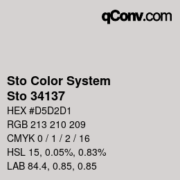Color code: Sto Color System - Sto 34137 | qconv.com