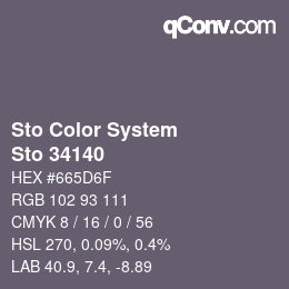 Farbcode: Sto Color System - Sto 34140 | qconv.com
