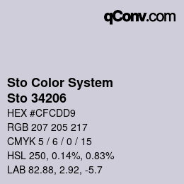 カラーコード: Sto Color System - Sto 34206 | qconv.com