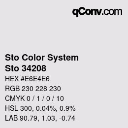 Color code: Sto Color System - Sto 34208 | qconv.com