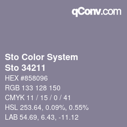 カラーコード: Sto Color System - Sto 34211 | qconv.com