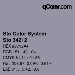 カラーコード: Sto Color System - Sto 34212 | qconv.com