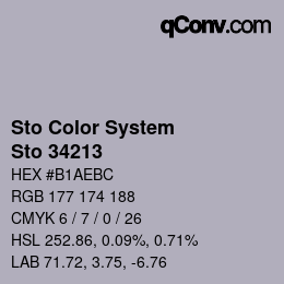 Farbcode: Sto Color System - Sto 34213 | qconv.com