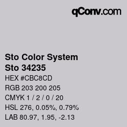 カラーコード: Sto Color System - Sto 34235 | qconv.com