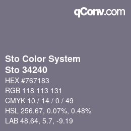 カラーコード: Sto Color System - Sto 34240 | qconv.com