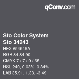 Color code: Sto Color System - Sto 34243 | qconv.com