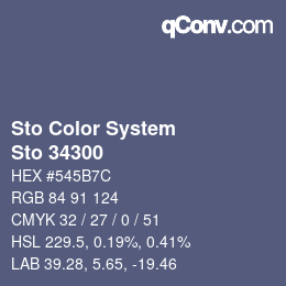 Farbcode: Sto Color System - Sto 34300 | qconv.com