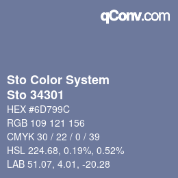 Color code: Sto Color System - Sto 34301 | qconv.com