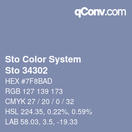 Color code: Sto Color System - Sto 34302 | qconv.com