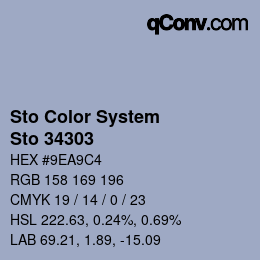 Farbcode: Sto Color System - Sto 34303 | qconv.com