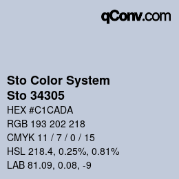 Color code: Sto Color System - Sto 34305 | qconv.com