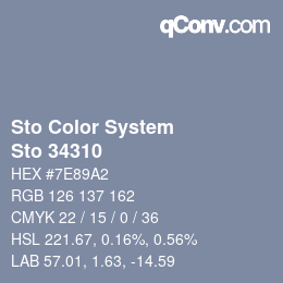 Color code: Sto Color System - Sto 34310 | qconv.com
