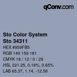 カラーコード: Sto Color System - Sto 34311 | qconv.com