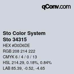 カラーコード: Sto Color System - Sto 34315 | qconv.com