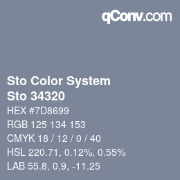 カラーコード: Sto Color System - Sto 34320 | qconv.com